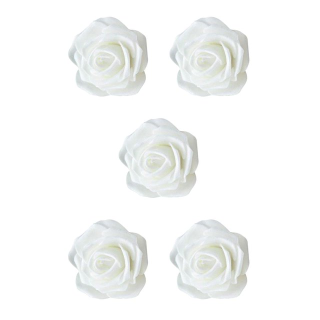 Yuarrent 50 piezas de flores biónicas artificiales, rosas de simulación de espuma PE, arreglos florales falsos, decoraciones, regalos de boda Type5 NO5 Yuarrent CBP280450