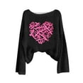 thumbnail image 4 of Chandail pour Femmes Manches Longues Sensibilisation au Cancer du Sein Col Rond pour Mode Tricot, Pulls pour Femmes, 4 of 4