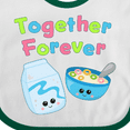 thumbnail image 4 of Inktastic Together Forever- Milk and Cereal Boys or Girls Baby Bib, 4 of 4