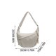 thumbnail image 3 of Women's Corduroy Shoulder Bag Fashion Crossbody Bag Large Capacity Solid Color Cloth Bag Bag For Students Office Workers, 3 of 7