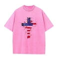 thumbnail image 5 of JOANKDMI July 4th Shirts for Men Cotton American Flag Independence Day Short Sleeve Crew Neck Relaxed Fit Tops Patriotic Festival Trendy Fashion T Shirts, 5 of 5