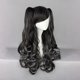 thumbnail image 3 of Humano Cabello Pelucas para Mujeres 28" Negro Blanco Rizado Peluca con Peluca Gorra Sintética Fibra, 3 of 6