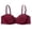 Red, variant on Women's Underwire Bra Thin Steel Ring Support Lift Anti Sagging Solid Color Push Up C Cup Daily Wear Comfortable Seamless T Shirt Bra