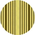 thumbnail image 1 of Ahgly Company Machine Washable Indoor Round Transitional Dark Yellow Green Area Rugs, 3' Round, 1 of 7