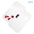 thumbnail image 2 of 2pcs Acrylic Paint Palette Rectangle Shape Transparent Non-stick Oil Paint Mixing Tray Comfortable T, 2 of 5