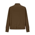 thumbnail image 5 of Dxzfnsa Button Down Jackets for Women Women's Casual Loose Solid Color Lapel Collar Coats Fashion Long Sleeve Hoodless Jackets with Pockets, 5 of 6