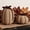 Brown Bow, variant on DN DECONATION Fall Pumpkin Decor, Fake Rattan Pumpkin Decorations for Home