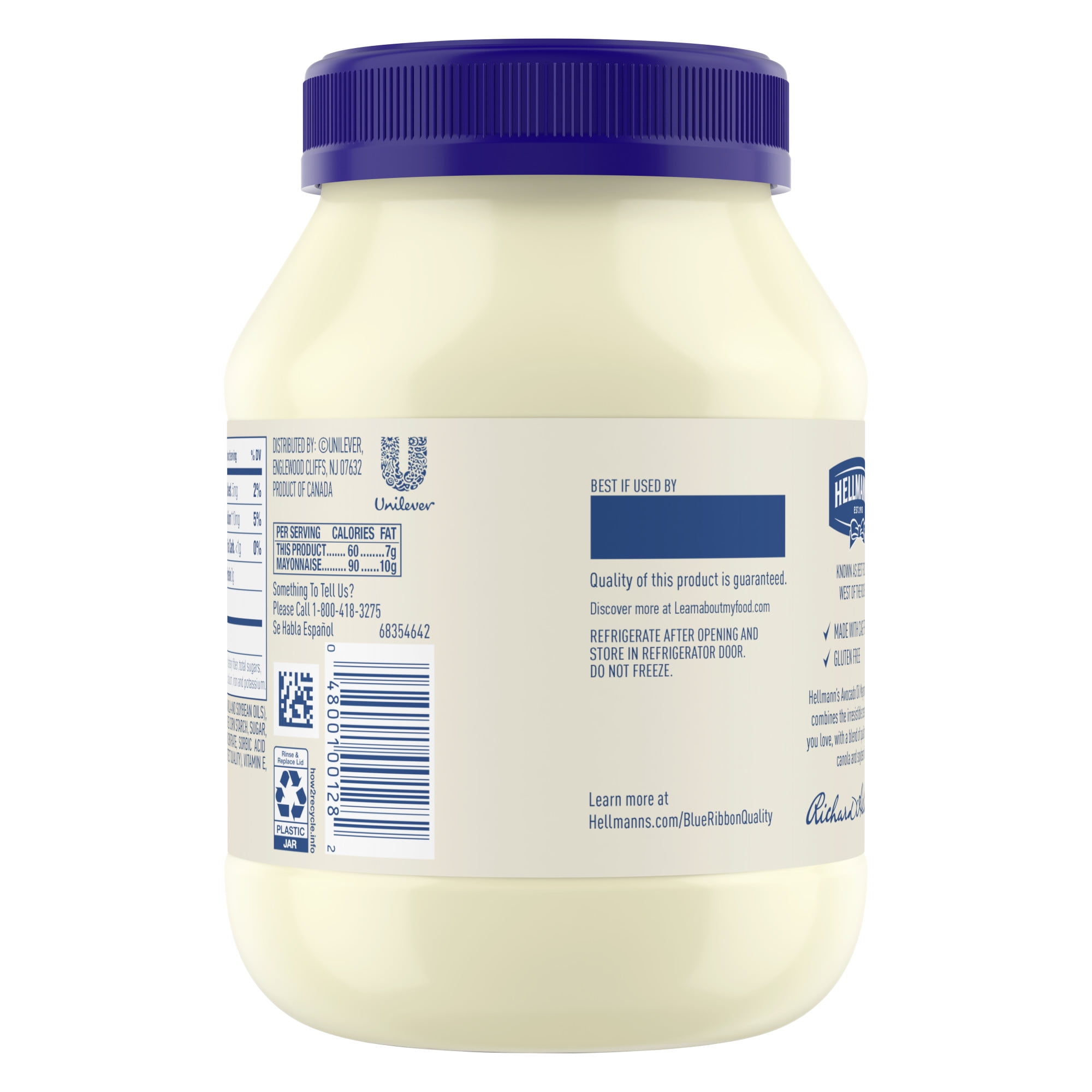 Hellman's mayo nutrition facts