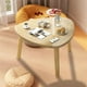 thumbnail image 5 of Mesa triangular curva de madera para sala de estar, mesa de centro triangular curva, mesa de té para balcón, mesa de piso para dormitorio, mesa de alféizar concisa, muebles Anthropologie, decoración d, 5 of 6