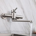 thumbnail image 5 of Kitchen Mixer Tap Kitchen Sink Faucet 360 Swivel Stainless Steel Cold And Hot Wall Mounted Mixer Tap, 5 of 5