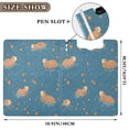 thumbnail image 3 of FORMRS A4 Clipboard Folder with Pen Holder Horizontal Foldable School Office Binder, Capybaras Swimming, 3 of 9