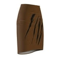 thumbnail image 3 of Effete Feline Claw Marks Scratch Women Pencil Skirt (AOP), 3 of 7
