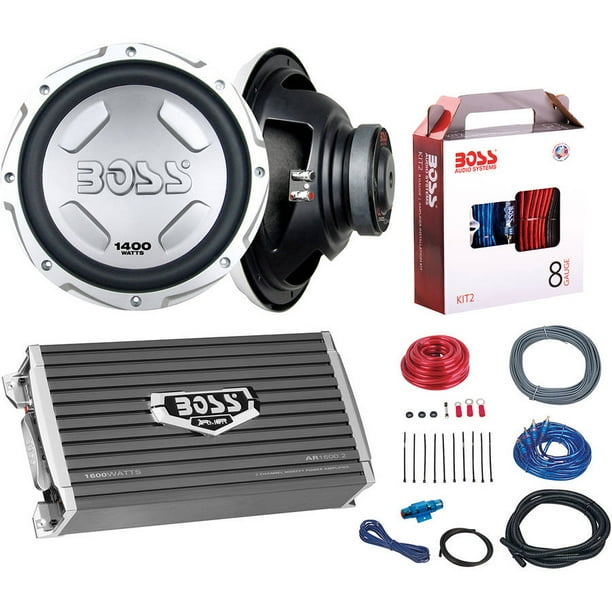 Boss Audio B212SPKG 1600Watt Bass Package with Two 12" Subwoofers and