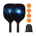 thumbnail image 3 of Pickleball Paddles Wooden for Beginners, Families with 2 Pickleball Racquets Lightweight Comfortable Pad Grip Storage Bag and 4 Balls, 3 of 8