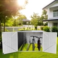 thumbnail image 6 of Sleek Outdoor Steel Bicycle Storage Shed – Accommodates 4 Bikes in a Stylish Grey Finish. Keep Your Bikes Secure and Organized While Elevating Your Outdoor Aesthetic!, 6 of 8