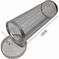 thumbnail image 1 of Stainless Steel Automatic Flipping Barbecue Outdoor Grills for Outdoor with 10 BBQ Stickers Adjustable Width BBQ Skewers Rolling Tool, 1 of 5