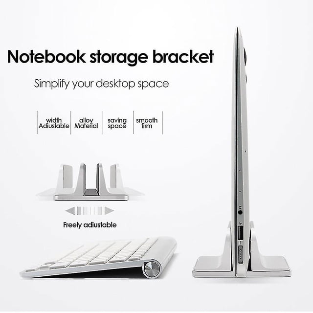 Soporte para computadora portátil para Macbook Air Pro 13 15 16 Soporte de escritorio de aluminio con tama?o de base ajustable para soporte para computadora portátil XianweiShao 8390612060632