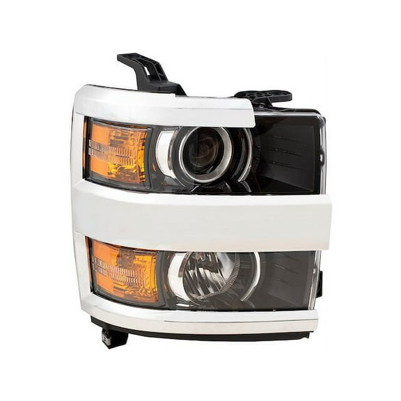 Right Passenger Side Halogen Headlight Assembly - Compatible with 2015 - 2019 Chevy Silverado 3500 HD 2016 2017 2018