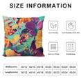 thumbnail image 5 of Creowell  Colorful Leaves，Printed Throw Pillow Cushion Covers Used for Sofa, Bed, Farmhouse, Chair, Dining, Patio, Outdoor, car ，Multicolour, 5 of 5