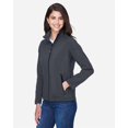thumbnail image 2 of CORE365 78184 Women's Cruise Two-Layer Fleece Bonded Soft Shell Jacket-Carbon-XL, 2 of 5
