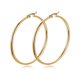 thumbnail image 5 of Pendientes de acero inoxidable Joyería de moda de buena calidad Pendientes de aro gruesos chapados en oro 316L Pendientes de acero inoxidable Sincero Hogar, 5 of 6