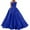 Blue, variant on Lolmot Women Temperament Off the Shoulder Prom Dress Camis Swing Long Ball Dresses Wedding Dress Sexy High Slit Satin A Line Formal Evening Gowns Cocktail Dresses