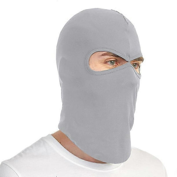 Full Face Mask for Men Women Breathable Ice Silk Sun Protection Motorcycle Cycling Balaclava Cap - L