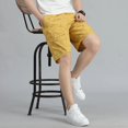 thumbnail image 5 of Pantalones cortos blancos para hombre, de verano, hasta la rodilla, informales, para uso diario, 5 of 5