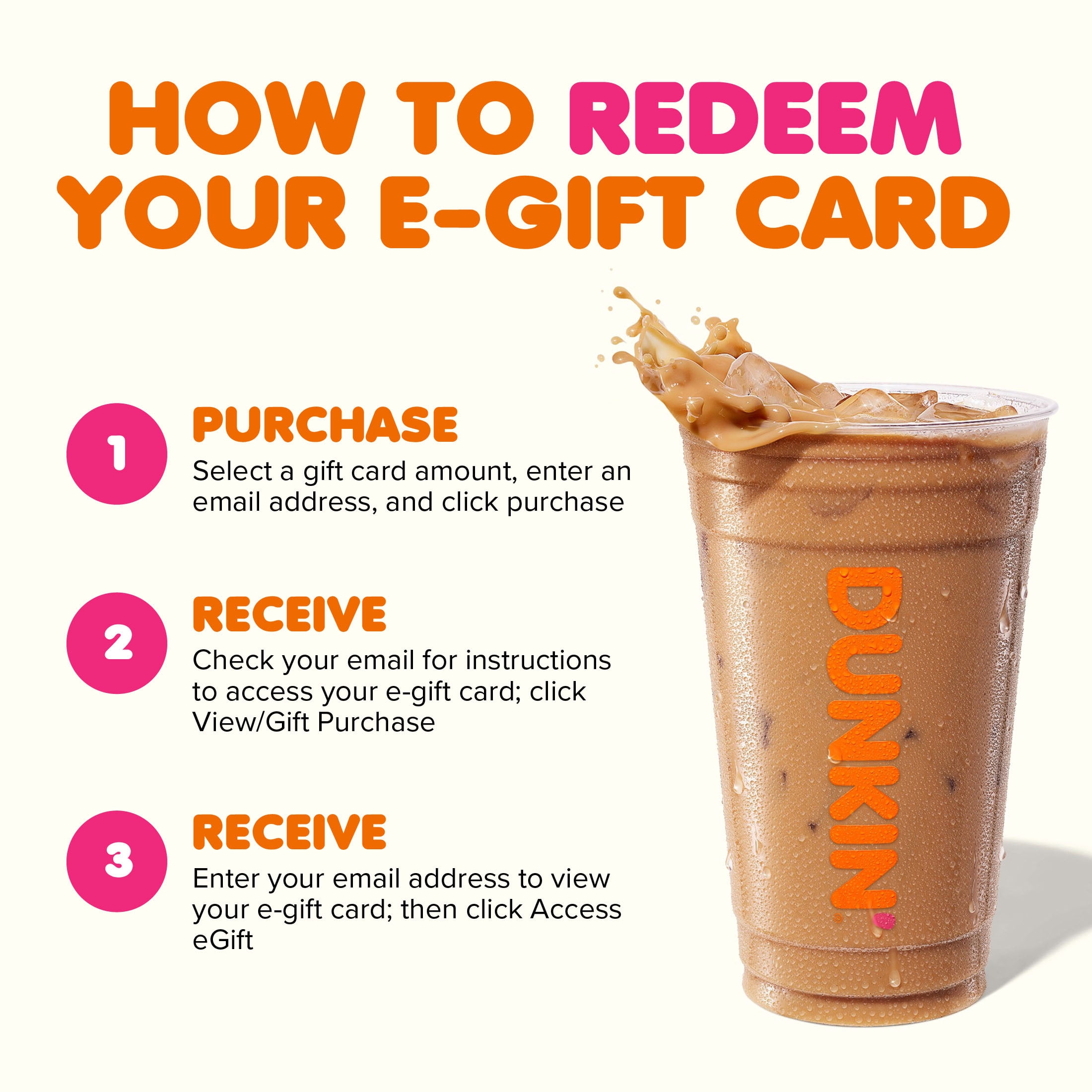 Dunkin’ $15 eGift Card [Email Delivery]