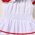 thumbnail image 6 of IBTOM CASTLE Baby Girls Mexican Fiesta 1st Birthday Outfit Romper Dress with Flower Headband Summer Cake Smash Photo Shoot 9-12 Months Red, 6 of 8