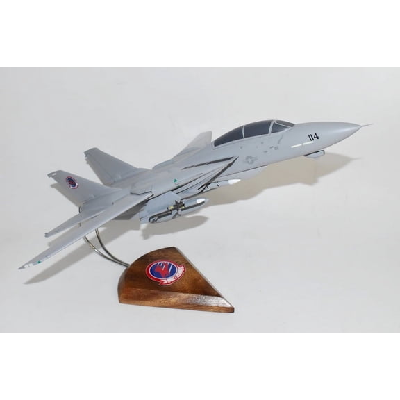 VF-1 Wolfpack F-14a Model,1/42 (18") Scale, Mahogany, Navy, Fighter Aircraft