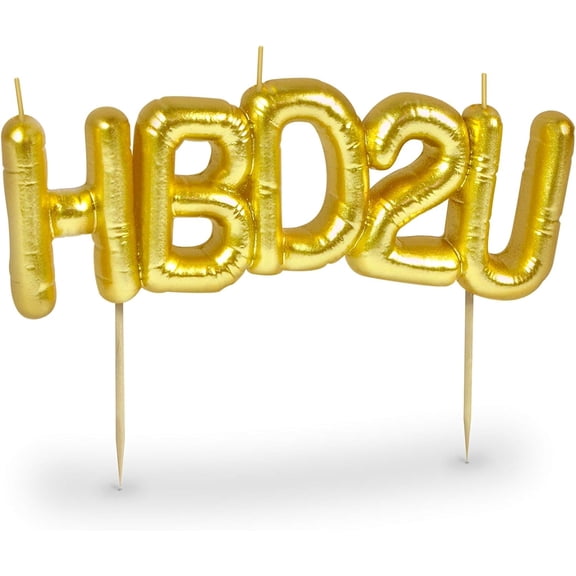 Genuine Fred Fancy That Party Candles, 3 inches, HBD2U