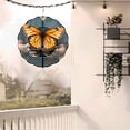 thumbnail image 6 of Vibrant Metal Hanging Wind Spinners & Chimes for Yard & Garden - Stunning Butterfly Design with Black & White Patterns Eye - Catching Decor, 6 of 6