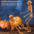 thumbnail image 3 of HBASD - 2 esqueletos de plástico articulados de 14,96 pulgadas para Halloween, decoración de calabaza con articulaciones móviles, esqueleto humano pequeño para patio, jardín, decoración de fiesta, 3 of 8
