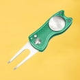 thumbnail image 4 of 2xGolf Pitch Divot Repair Switchblade Ball Marker Groove Cleaner Verde Sunnimix chuleta de golf, 4 of 8