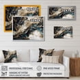 thumbnail image 4 of DESIGN ART Designart "Blue Beige Marbled Dreamscape I" Modern Geometric Wall Art Prints 20 in. wide x 12 in. high, 4 of 5