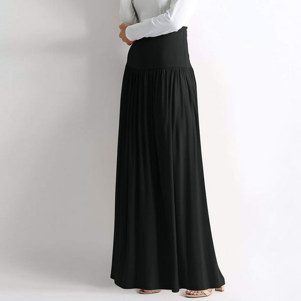 Plus size long skirts with pockets sales