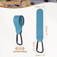 thumbnail image 2 of REGALWOVEN 4 Pack Shopping Cart Hooks, Leather Adjustable Shopping Cart Hooks Multi-Function Hooks for Trolleys Backpacks Wheelchairs Shopping Carts, Azure, 2 of 6