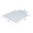 thumbnail image 3 of Mind Reader Office Chair Mat for Hardwood Floors, PVC, 47"L x 35.25"W x 0.125"H, Clear, 3 of 8