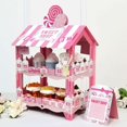 thumbnail image 2 of Efavormart 18" | 2 Tier Sweet Shop Cardboard Cupcake Stand, Candy Cart Disposable Lollipop Holder, 2 of 11