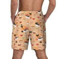 thumbnail image 2 of Lsque Mens Swim Trunks Funny Sushi Pattern - Bathing Suit Compression Liner - Beach Swim Shorts Swimwear - (S-3XL) - Stretch Quick Dry -3X-Large, 2 of 9