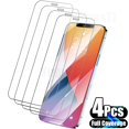 thumbnail image 1 of 4 Uds. De vidrio templado de cubierta completa para iPhone 11 12 13 Pro Max, Protector de pantalla para iPhone X XR Xs Max 6 7 8 Plus, película de vidrio Tan Jianjun unisex, 1 of 1