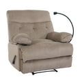 thumbnail image 6 of Ergonomic Manual Recliner for Adults, Oversized Modern Recliner Chair for Bedroom, Living Room, Home Theater and RV，Dark Brown, 6 of 9
