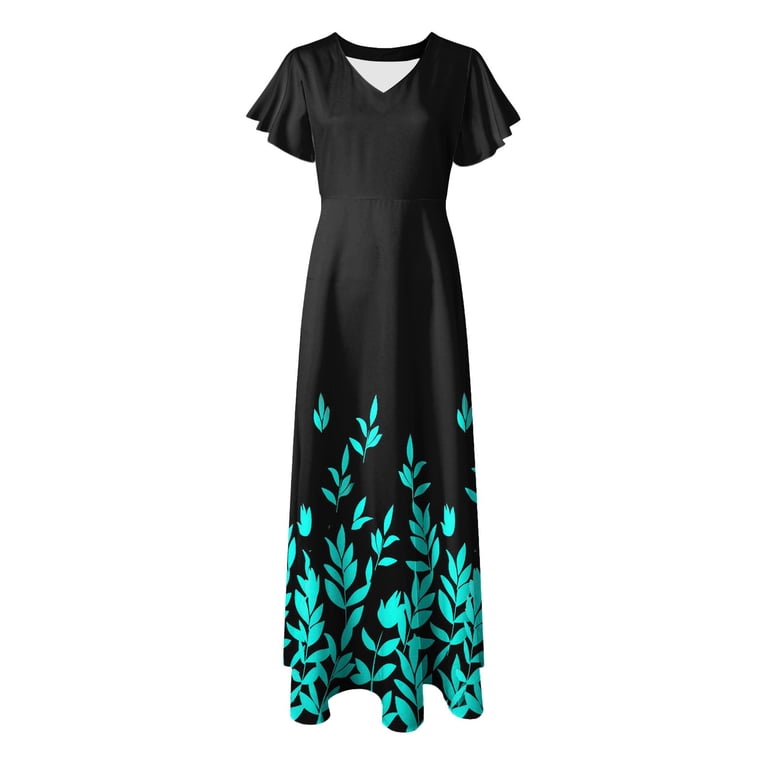 amazon women's boho dresses Womens White Boho Maxi Dress Deep V Neck Short Sleeve Lace Ruffle Long Dress  Elegant Floral Beach Dresses (White, L) at Amazon Women's Clothing store