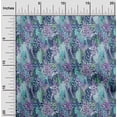 thumbnail image 2 of oneOone Cotton Poplin Twill Blue Fabric Abstract Brush Stroke& Dot Dress Material Fabric Print Fabric By The Yard 56 Inch Wide, 2 of 4