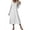 White, variant on Fall Dresses for Women Winter Long Sleeve Plus Size V-Neck Solid Color Casual Pocket Long Dress(Beige 2XL)