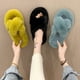 thumbnail image 5 of Zapatillas de otoño e invierno, zapatillas cruzadas peludas, zapatos de mujer, zapatillas para uso exterior, zapatos cálidos para interior de mujer, 5 of 6