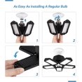 thumbnail image 5 of Luz Led Garaje 120w 10000lm E27 6500k Regulable 5 Paneles Deformables BANYUO  Hogar, 5 of 5