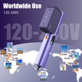 thumbnail image 2 of Vaporizador para ropa, vaporizador de viaje de 100-240 V para ropa portátil, plancha de vapor profesional 2 en 1, vaporizador de ropa de mano de 1000 W, calentamiento rápido de 10 s, vapor penetrante, 2 of 5
