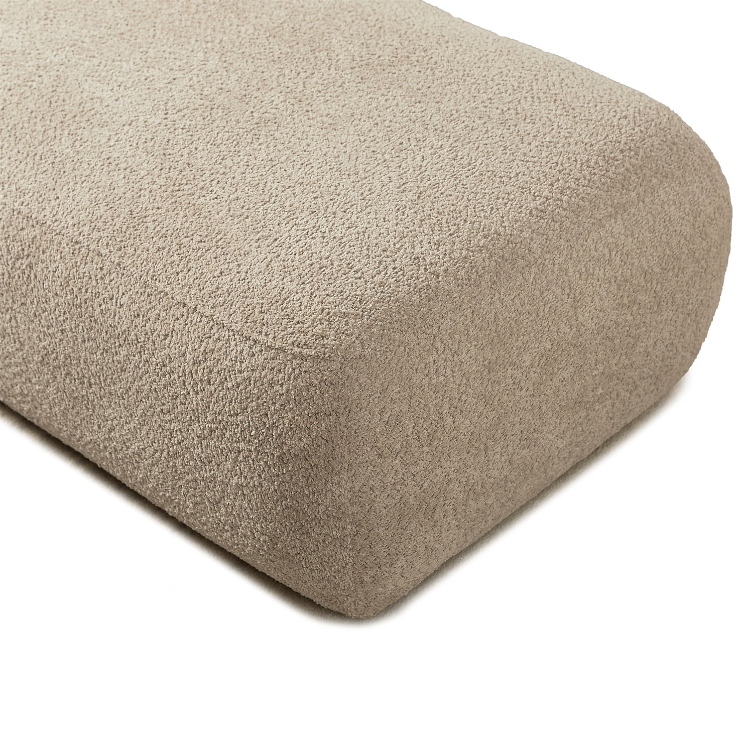 Hommoo 64" Boucle Upholstered Chaise Lounge Chair, Modern Tufted Leisure Sofa Chaise Sofa for Living Room, with Left Arm, Camel